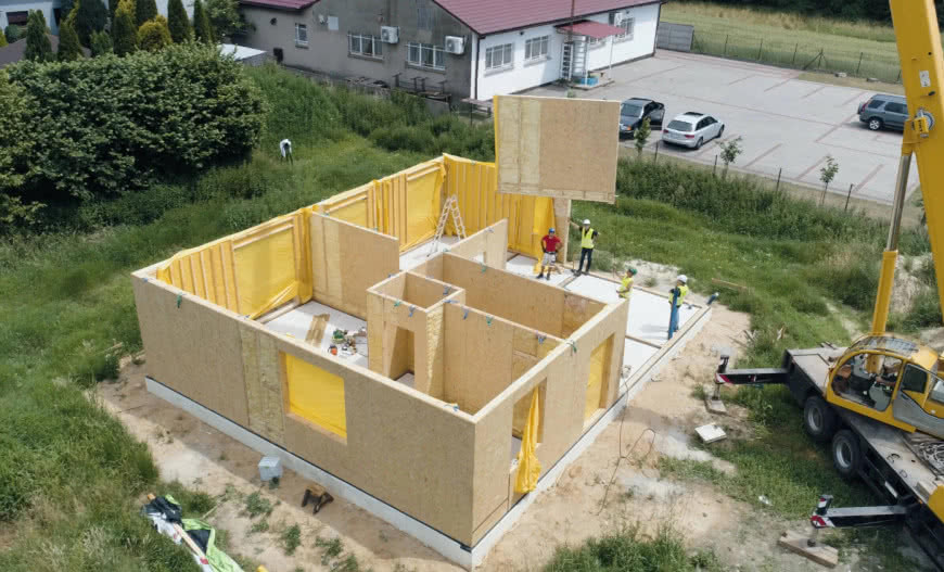 Trendy budowlane - szkieletowe domy prefabrykowane
